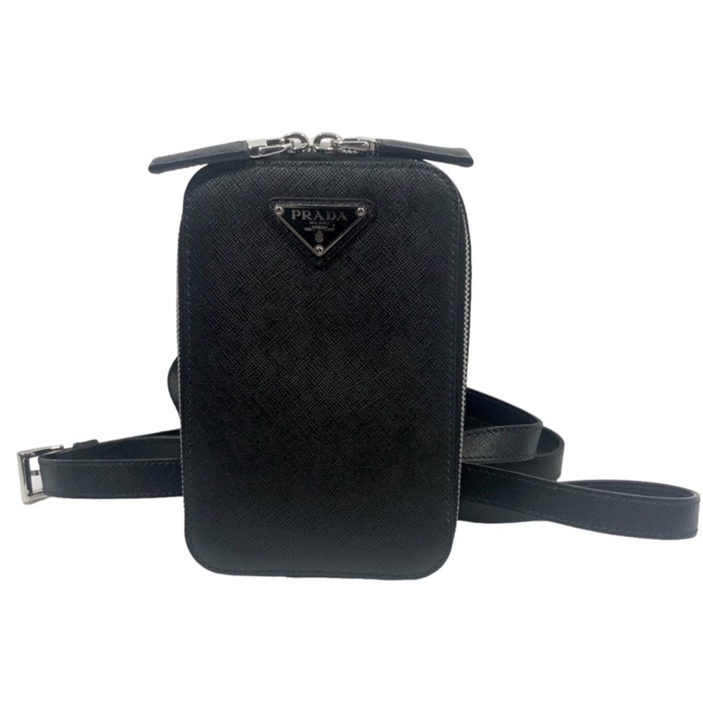 Prada Body Bag Leather Black